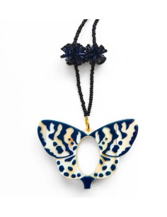 FLIPPAN LOOK Colgante - Gafas Mariposa Van der Ast Azul y Negro