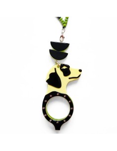 FLIPPAN LOOK Colgante - Gafas Perro Punk Verde