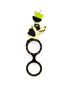 FLIPPAN LOOK Colgante - Gafas Perro Punk Verde 2