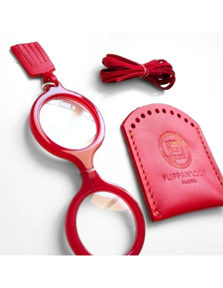 FLIPPAN LOOK Colgante - Gafas Uomo Rojo