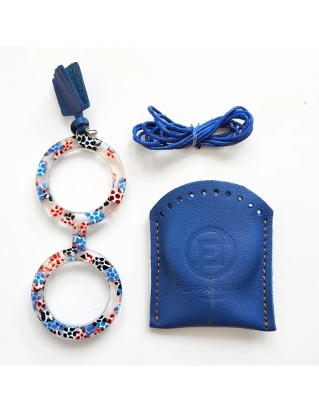 FLIPPAN LOOK Colgante - Gafas Uomo Lunares Azul