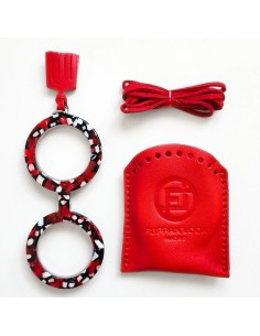 FLIPPAN LOOK Colgante - Gafas Uomo Lunares Rojo y Negro