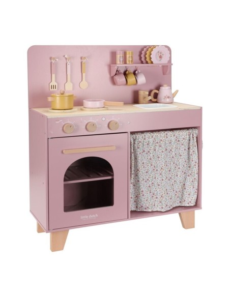 little dutch cocina de madera rosa