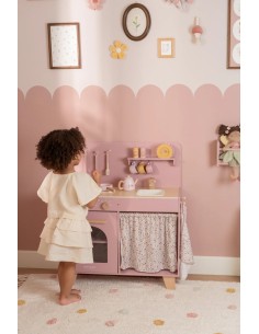 little dutch cocina de madera rosa 2