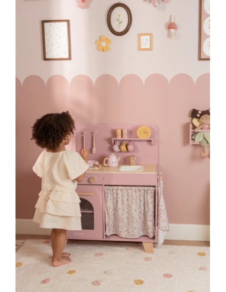 little dutch cocina de madera rosa