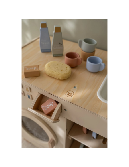 little dutch cocina de madera azúl