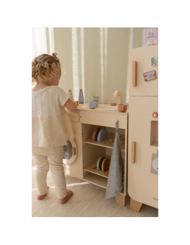 little dutch cocina de madera azúl
