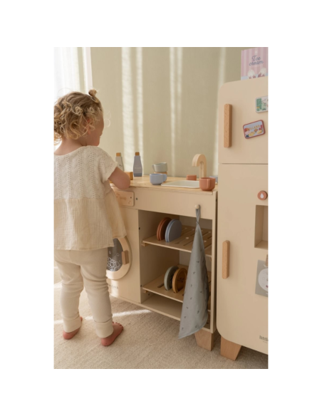 little dutch cocina de madera azúl