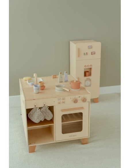 little dutch cocina de madera azúl