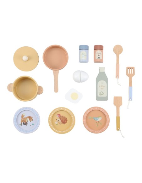 little dutch cocina de madera azúl