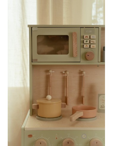 little dutch cocina de madera azúl