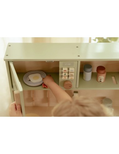 little dutch cocina de madera azúl