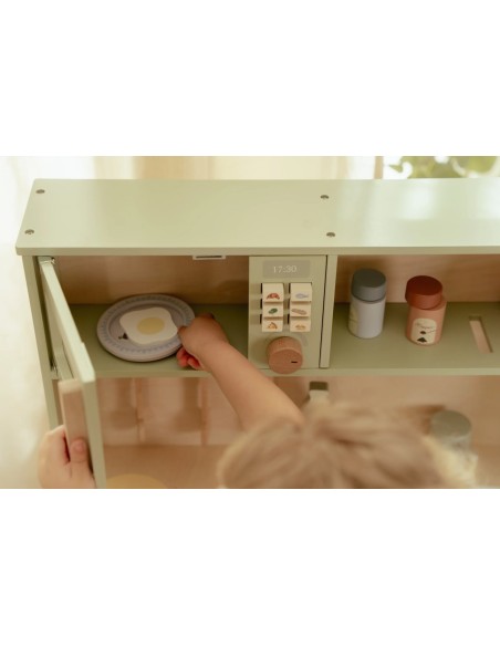 little dutch cocina de madera azúl