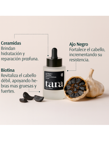 TARA Ajo Negro + Ceramidas Sérum Fortalecedor 50 ml