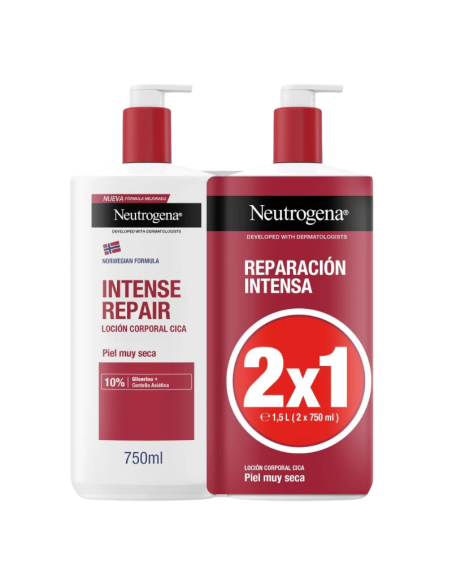 NEUTROGENA REPARACIÓN INTENSA Loción Corporal DUPLO 750 ml + 750 ml