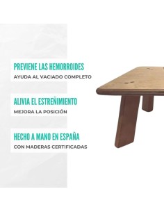 WE ARE MAMMAS Taburete para Inodoro de Madera - Hemorroides y Estreñimiento 2