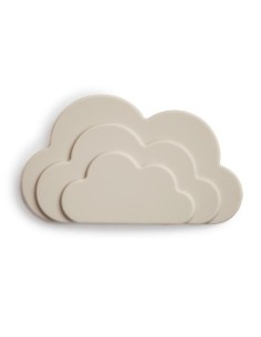 MUSHIE Mordedor de Silicona Nube Gray