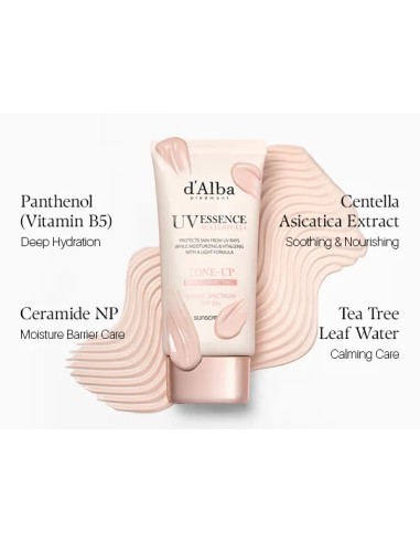 D'ALBA PIEDMONT UV Essence Waterfull Pink Correcting SPF 50+ Protector Solar