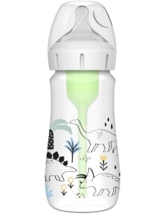 Dr Bronw's Option+ biberon boca ancha silicona redon +3 m 270 ml