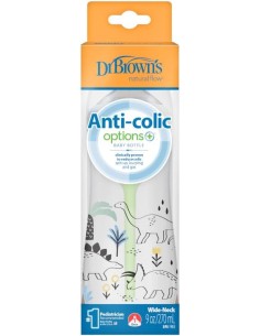 Dr Bronw's Option+ biberon boca ancha silicona redon +3 m 270 ml 2