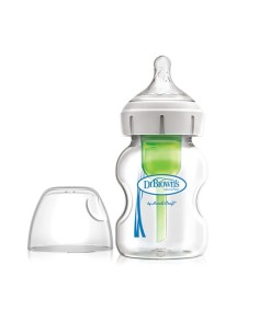 Dr Bronw's Option+ biberon boca ancha silicona redon +0 m 150 ml