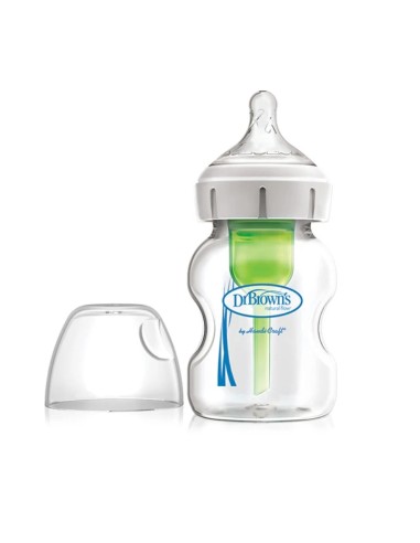 Dr Bronw's Option+ biberon boca ancha silicona redon +0 m 150 ml