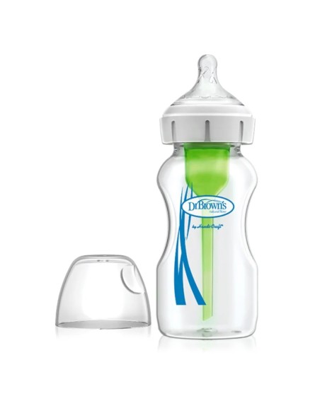 Dr Bronw's Option+ biberon boca ancha silicona redon +0 m 150 ml