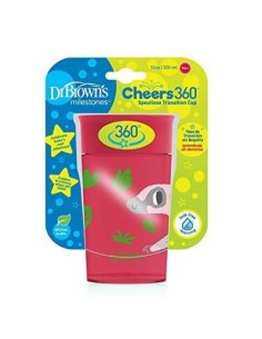 Dr Bronw's Option+ biberon boca ancha silicona redon +3 m 270 ml