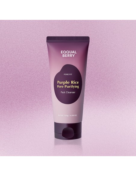 EQQUALBERRY Purple Rice Pore Purifying Pack Cleanser - Limpiador y Mascarilla 2 en 1