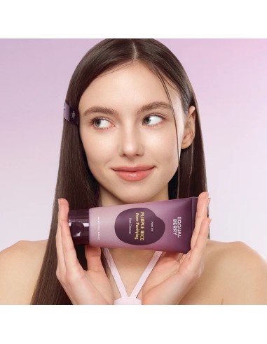 EQQUALBERRY Purple Rice Pore Purifying Pack Cleanser - Limpiador y Mascarilla 2 en 1