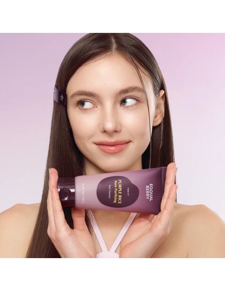 EQQUALBERRY Purple Rice Pore Purifying Pack Cleanser - Limpiador y Mascarilla 2 en 1