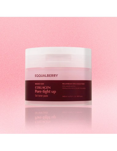 EQQUALBERRY Collagen Pore-Tight Up Gel Toner Pads - Discos de Colágeno