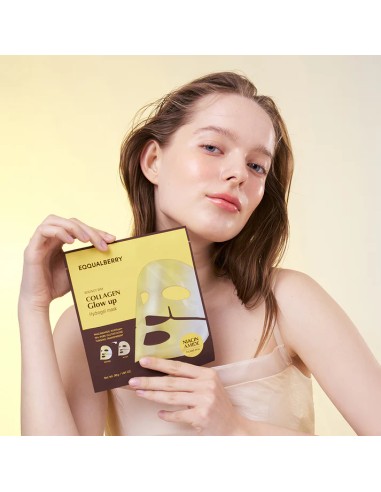 EQQUALBERRY Collagen Glow Up Hydrogel Mask - Mascarillas Iluminadoras