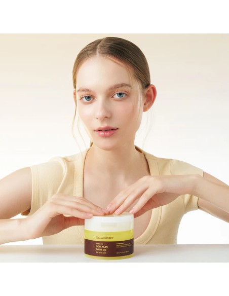 EQQUALBERRY Collagen Glow Up Gel Toner Pads - Discos Iluminadores