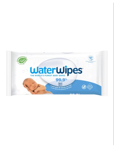 WATER WIPES Toallitas Infantiles al 99'9% Agua 60 unidades