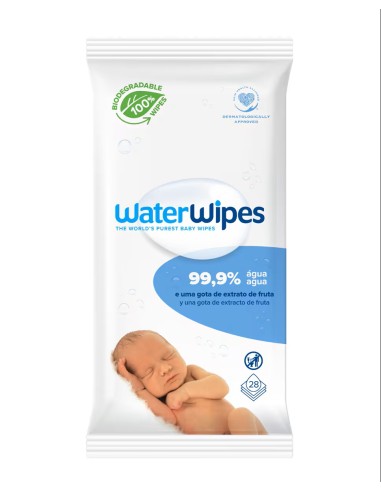 WATER WIPES Toallitas Infantiles al 99'9% Agua 28 unidades