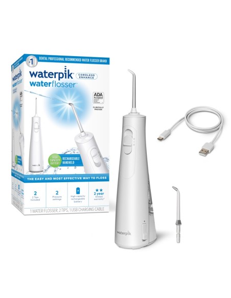 WATERPIK WATERFLOSSER Irrigador Bucal Inalámbrico - Blanco