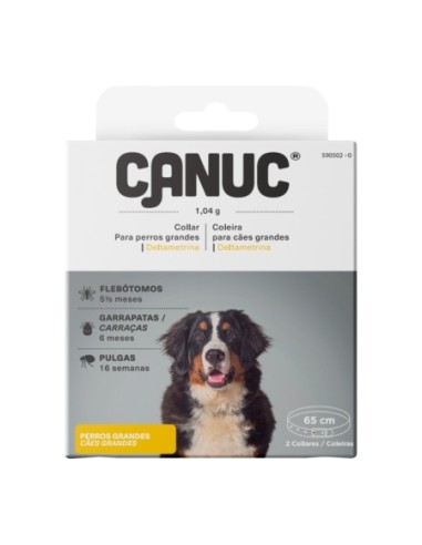 CANUC Collar Antiparasitario para Perros Grandes 2 unidades
