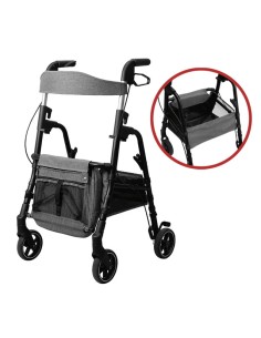 PLAYCARE W4 Andador 4 Ruedas con Frenos Color Rojo Cranberry 2