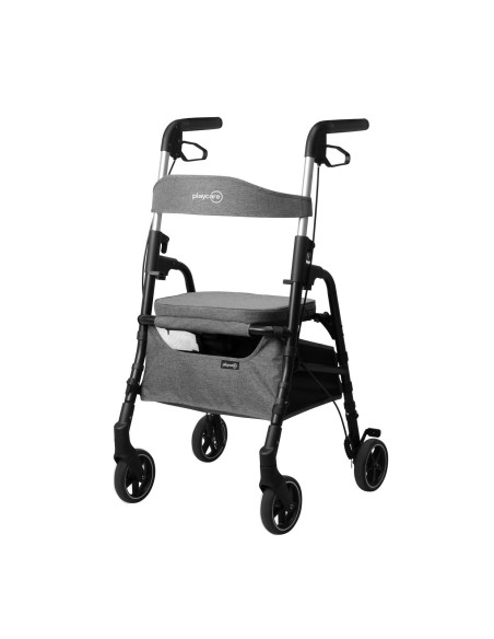 PLAYCARE W4 Andador 4 Ruedas con Frenos Color Rojo Cranberry