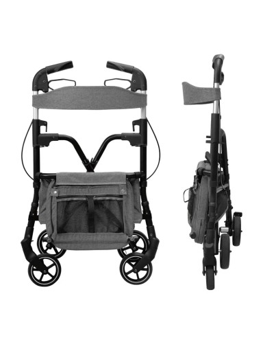 PLAYCARE W4 Andador 4 Ruedas con Frenos Color Gris Grey Stone