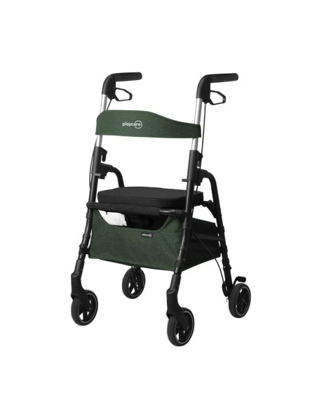 PLAYCARE W4 Andador 4 Ruedas con Frenos Color Verde Forest