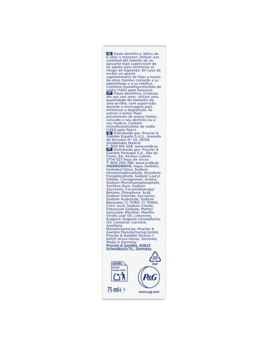 ORAL-B Pasta 3DW Clinical 75 ml