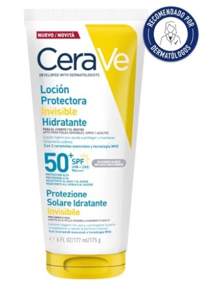 CERAVE Loción Protectora Invisible Hidratante SPF50+ PA++++ 177 ml