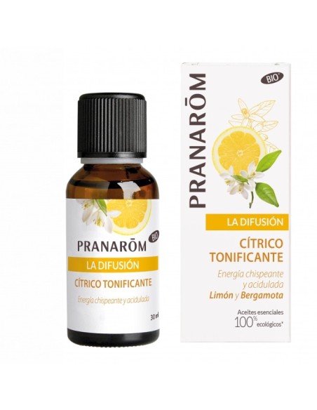 PRANARÔM LA DIFUSIÓN Cítrico Tonificante BIO 30 ml