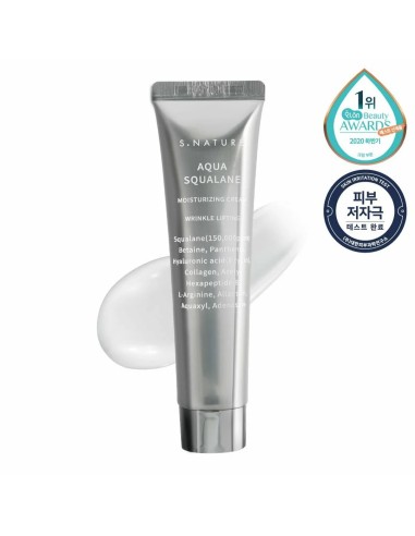 S.NATURE Aqua Squalane Moisturizing Cream- Crema Hidratante con Escualano y Ácido Hialurónico
