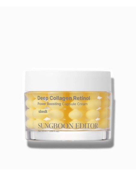 SUNGBOON EDITOR Deep Collagen Retinol Power Boosting Capsule Cream - Crema Antiarrugas con Colágeno y Retinol