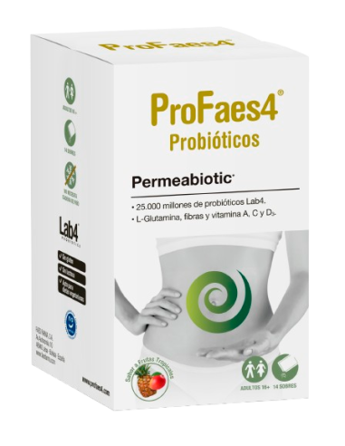 PROFAES4 Probióticos Permeabiotic 14 sobres
