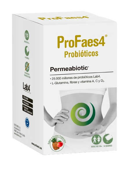 PROFAES4 Probióticos Permeabiotic 14 sobres