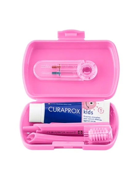 CURAPROX TRAVEL SET KIDS Rosa